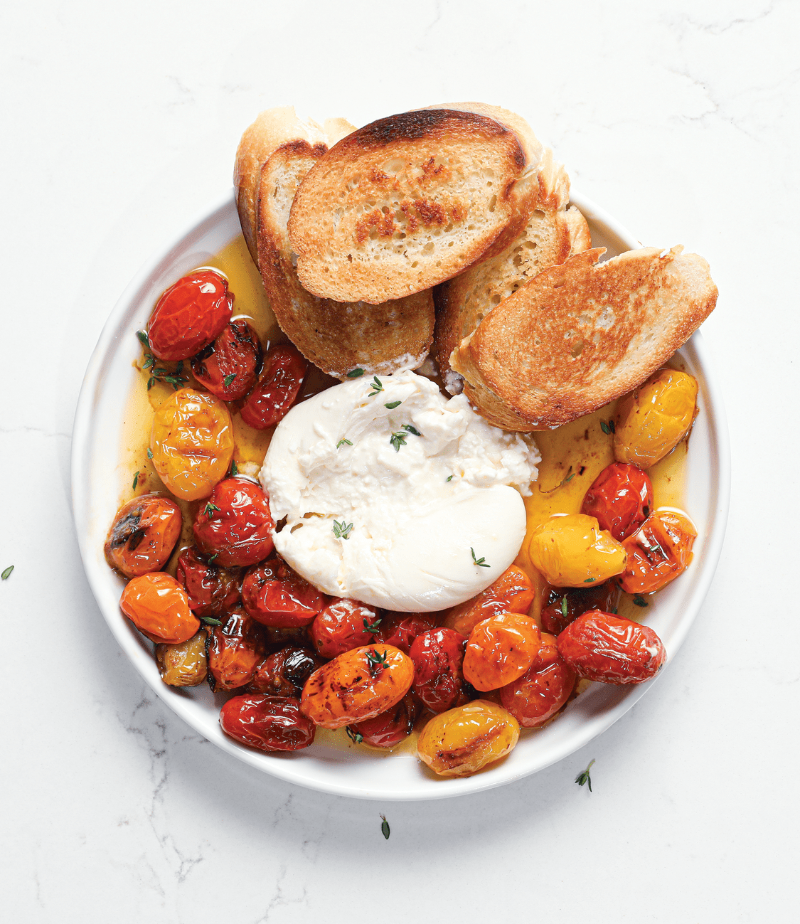 Grilled Tomatoes and Burrata